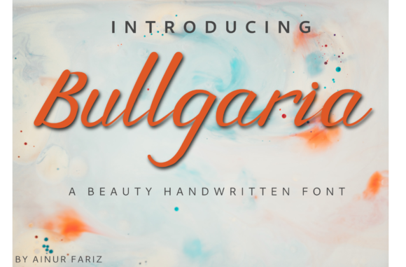 Discover Bullgaria: A Flowing Handwritten Font with Elegance