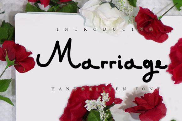 Marriage: A Modern Handwritten Font for Life's Special Moments
