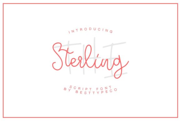 Sterling: A Handwritten Font That Brings a Gentle Human Touch to Your Work